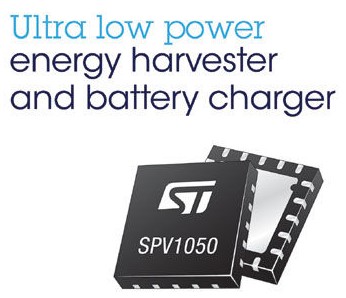 ST最新能量收集IC具備電池充電所需的全部功能