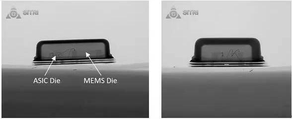 Vesper壓電式MEMS麥克風的掃描封裝X-Ray照片