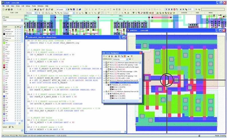 Tanner L-Edit IC Layout﷨ʾ༭ʾƹ顢DRCнԼضΥĴ