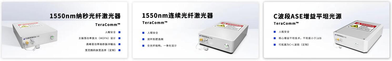 矽赫科技的TeraComm™系列三款激光器