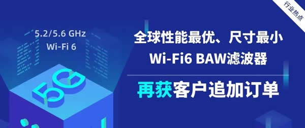 ŵ˼ȫšߴСWi-Fi 6 BAW˲