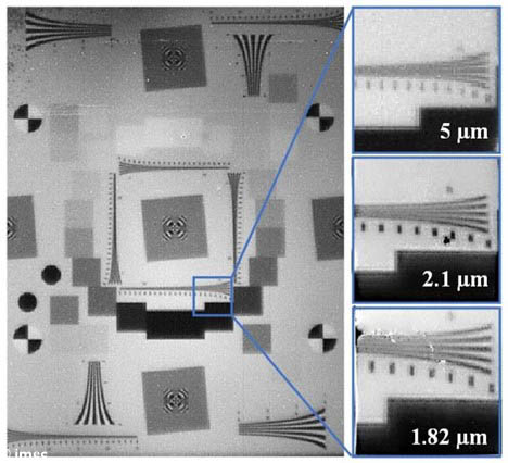 Imecչʾ3ֲͬؼSWIRͼ񣬿ԲСؼࣨ1.82µm߷ֱʵͼ