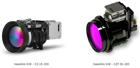 集成了Teledyne FLIR CZ镜头的Neutrino SX8摄像头模组