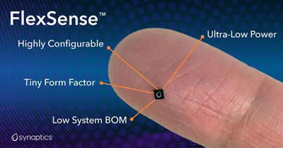 Synaptics发布FlexSense系列4合1传感融合处理器