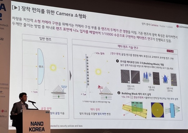 LG在韩国纳米博览会（Nano Korea expo）展示其研发的超构透镜