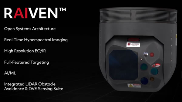 雷神推出基于人工智能的光电传感系统：RAIVEN