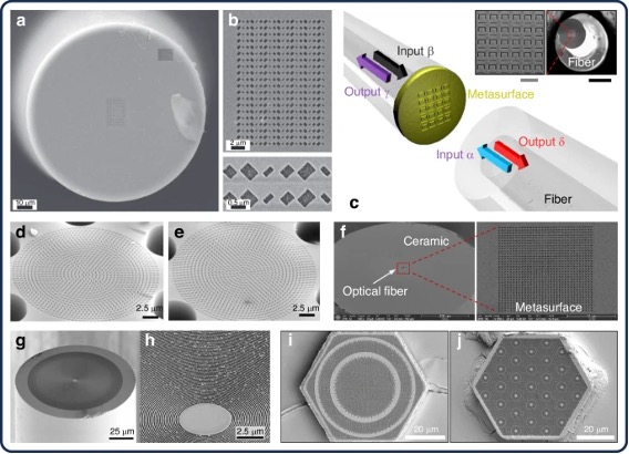 基于FIB技术制备的超构透镜图像