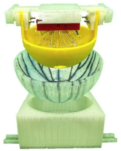 集成碳纳米管传感器的3D打印碗状相机,搭载全景长波光源